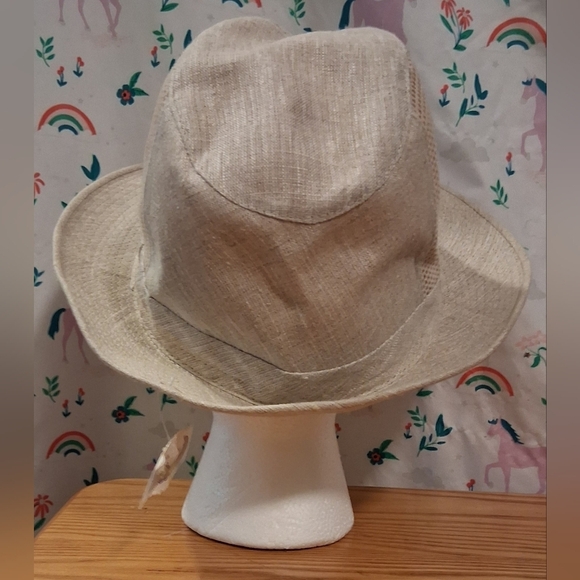 NWT Henschel Cream Italian Linen Mesh Lightweight Unisex Breezer Safari Hat SZ M main image 8